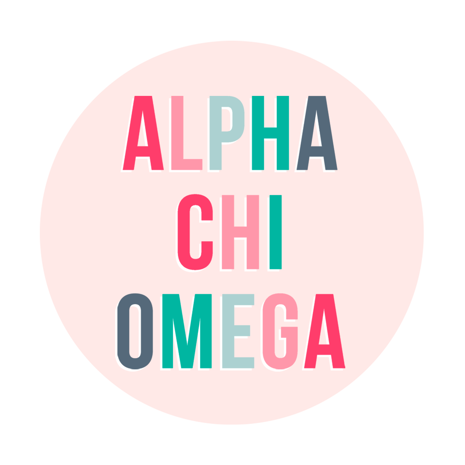 Alpha Chi Omega Alpha Chi Rainbow Bella Canvas Unisex Jersey Short