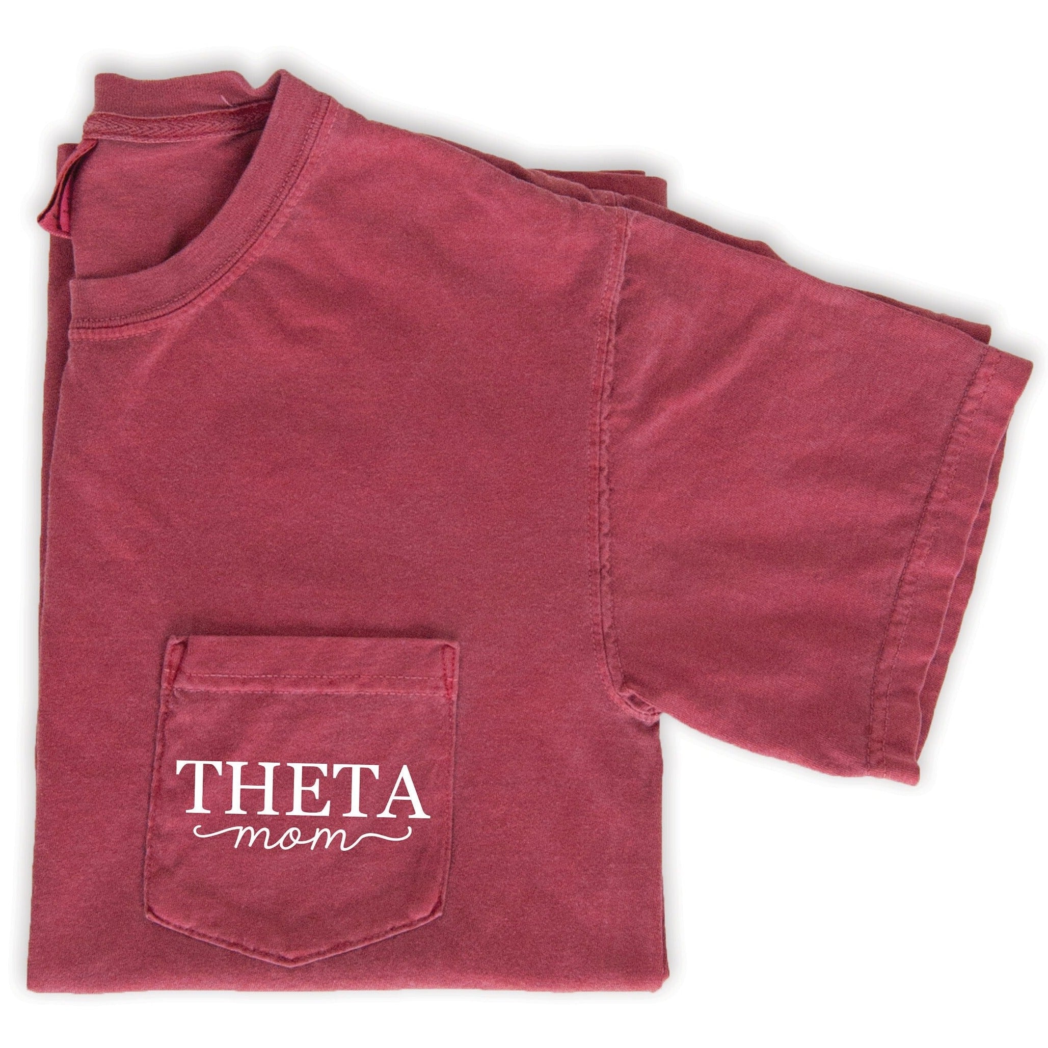 Lach Productie Disco Kappa Alpha Theta Mom T-Shirt - Crimson – Go Greek Chic