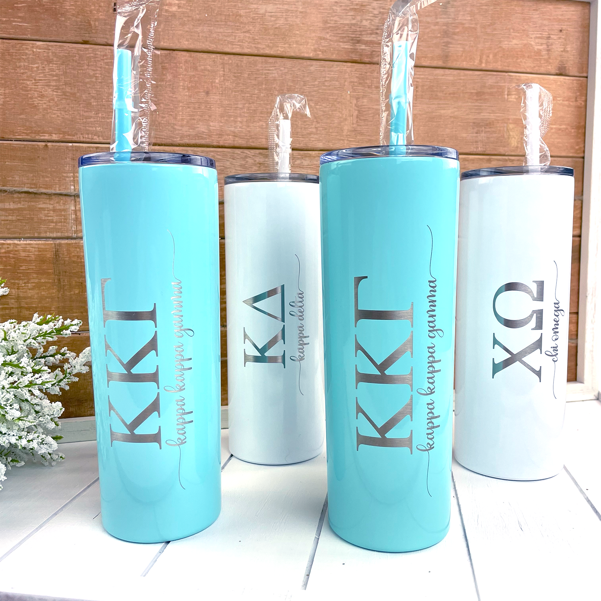 Greek Letter with Sorority Name Tumbler