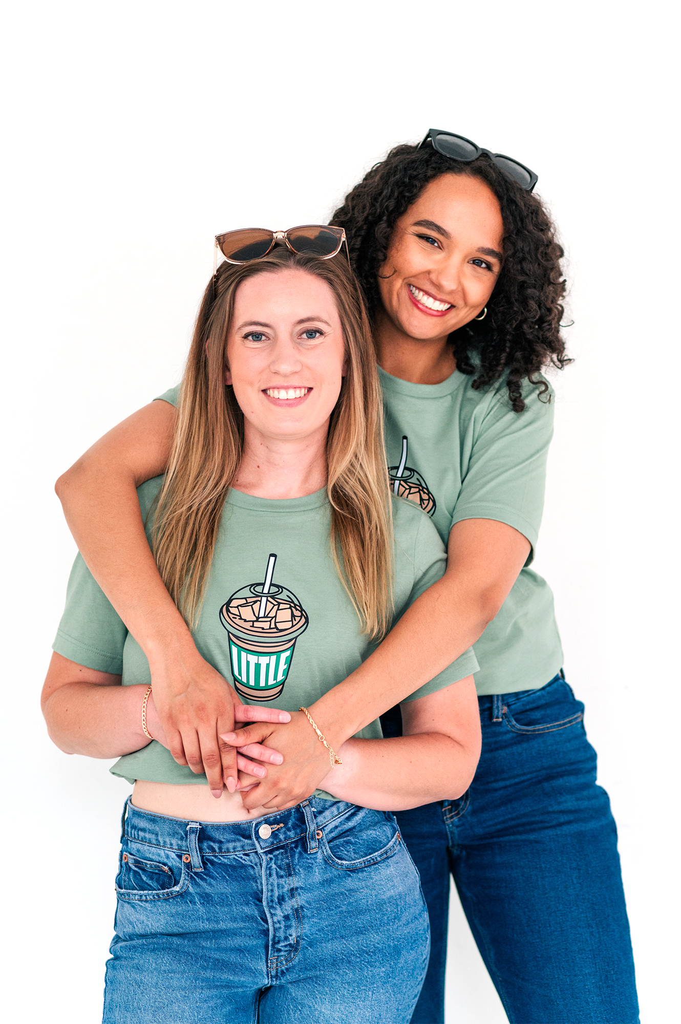 Big Little Iced Coffee Tee - Sorority Fam, Big Little Reveal, GBig, GGBig