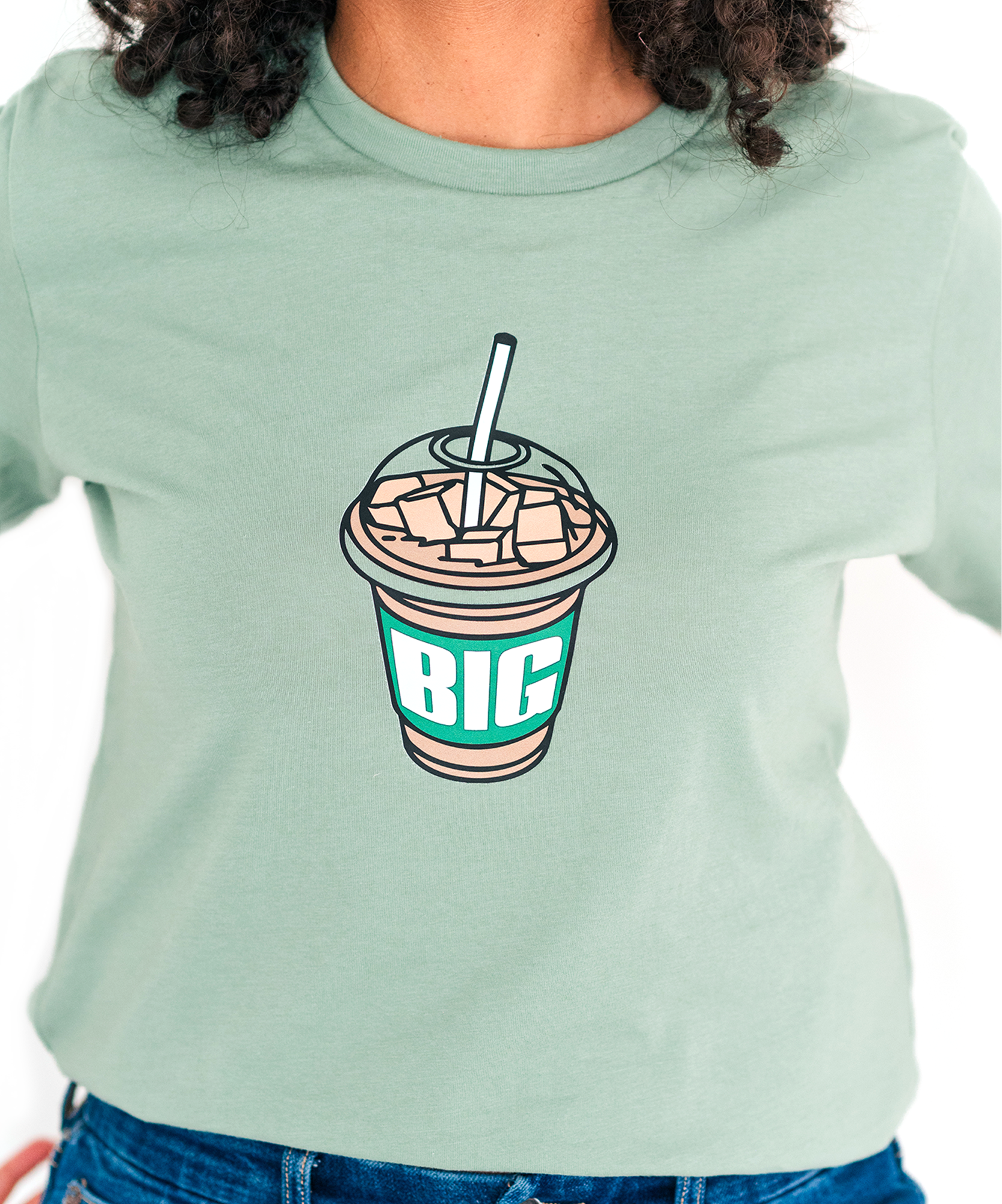 Big Little Iced Coffee Tee - Sorority Fam, Big Little Reveal, GBig, GGBig