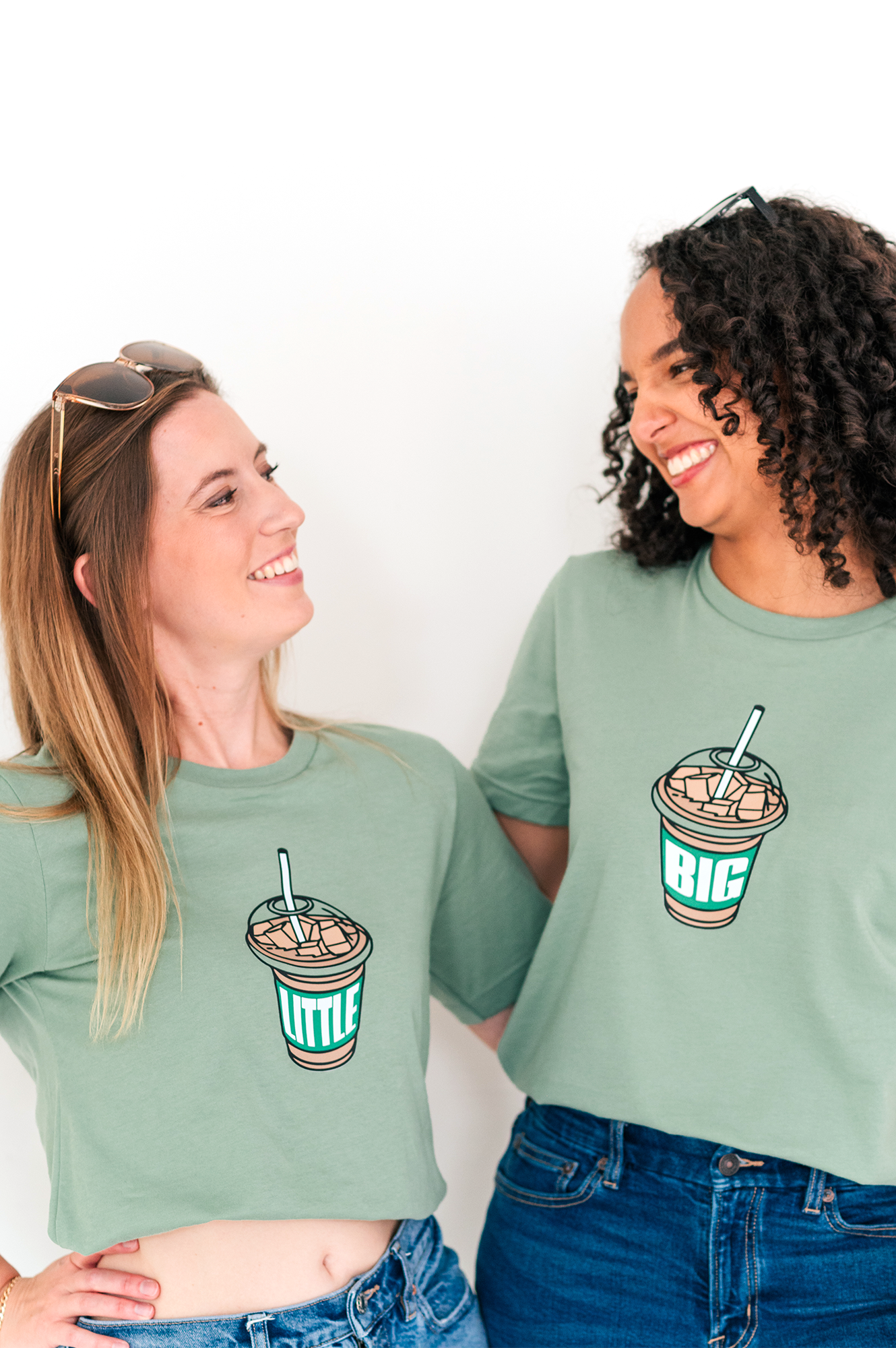 Big Little Iced Coffee Tee - Sorority Fam, Big Little Reveal, GBig, GGBig