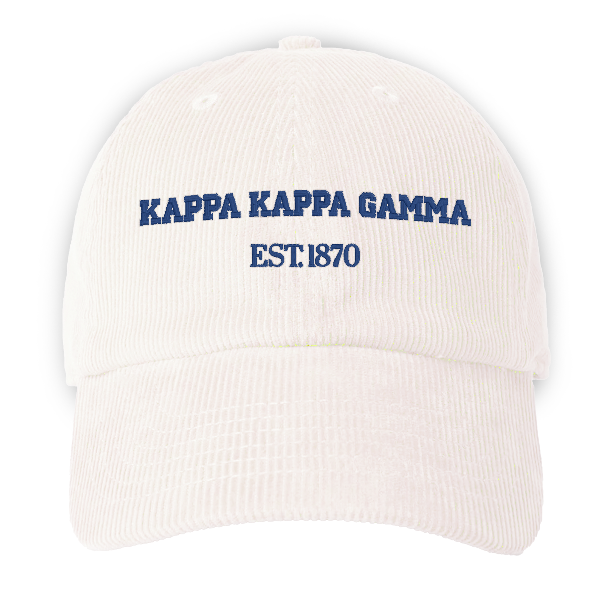 a white cap with the words kapa kapa gama on it
