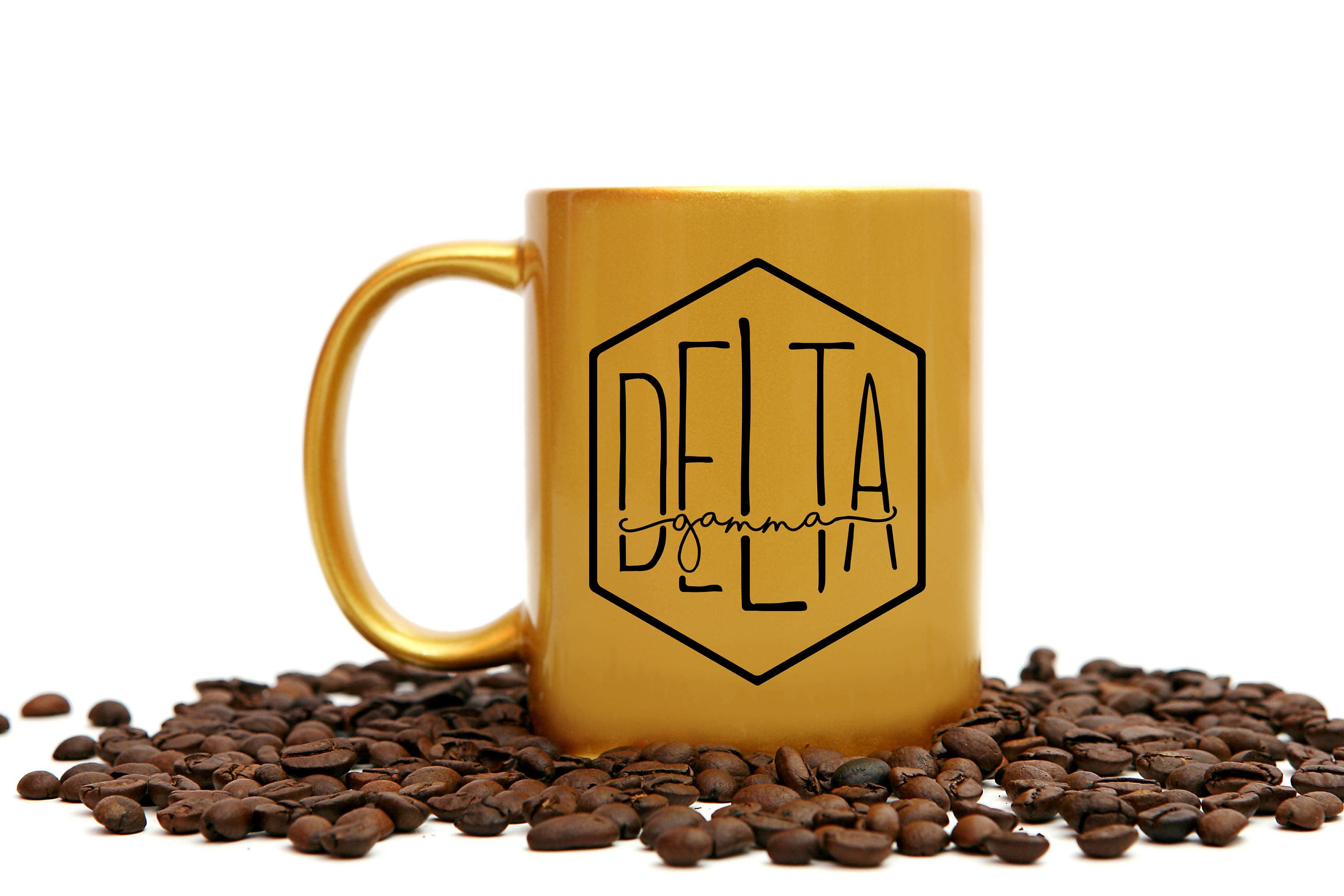 Delta Gamma Gold Coffee Mug - Go Greek Chic